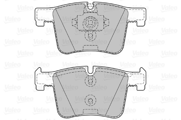 Bromsbeläggsats, Framaxel Valeo 601288 VALEO