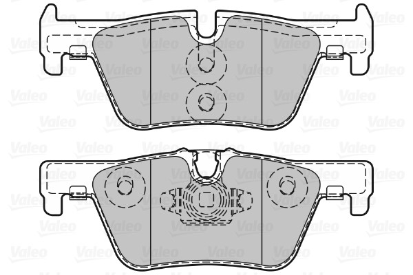 Bromsbeläggsats, Bakaxel Valeo 601311 VALEO