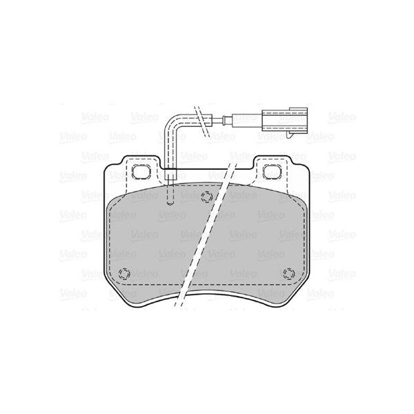 Bromsbeläggsats, Framaxel Valeo 601383 VALEO