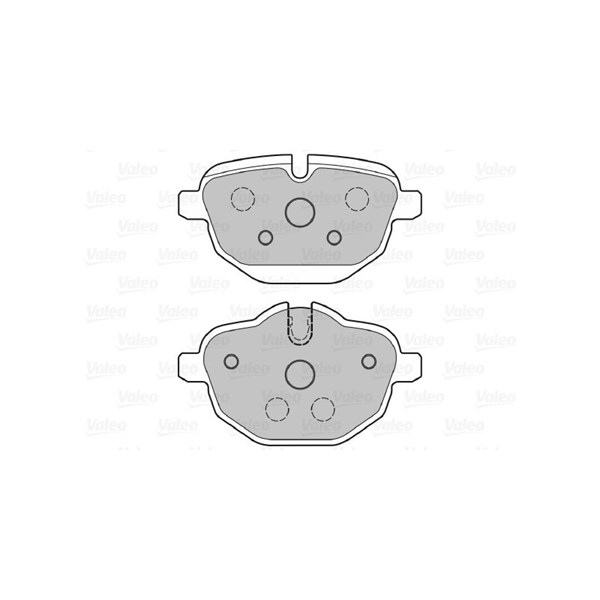 Bromsbeläggsats, Bakaxel, Framaxel Valeo 601385 VALEO