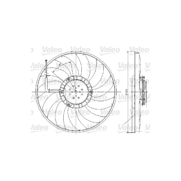 Fläkt, kylare 12V Valeo 696017 VALEO