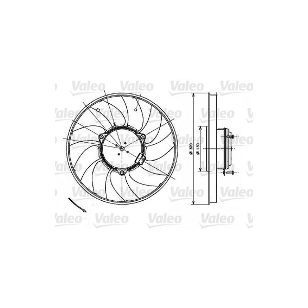 Fläkt, kylare 12V Valeo 696083 VALEO