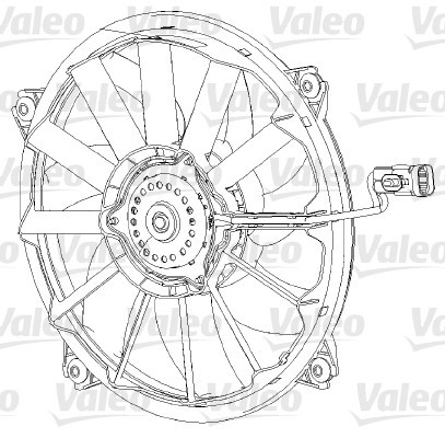 Fläkt, kylare 12V Valeo 696091 VALEO