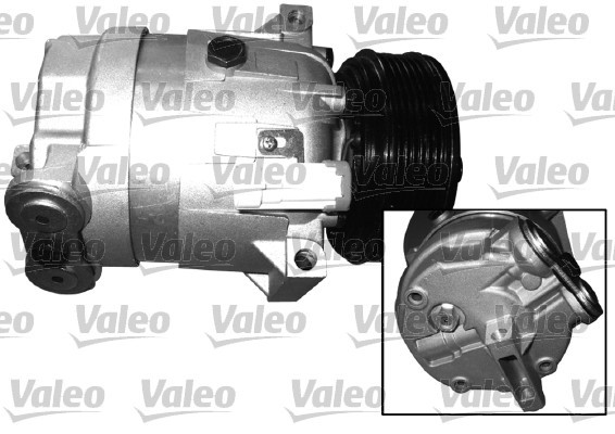 Kompressor, klimatanläggning 12V Valeo 699102 VALEO