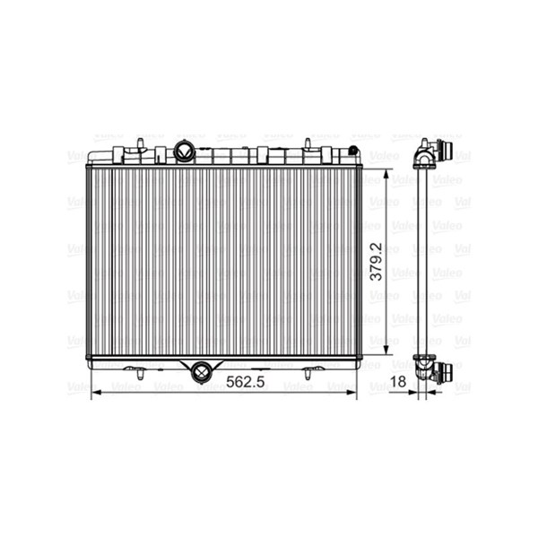 Kylare, motorkylning Valeo 701507 VALEO