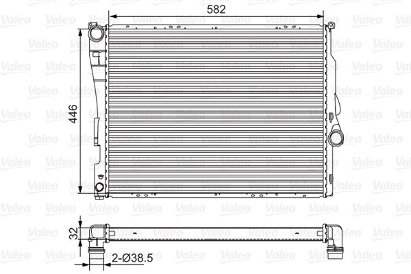Kylare, motorkylning Valeo 701523 VALEO