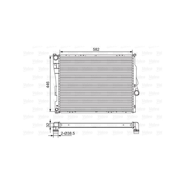 Kylare, motorkylning Valeo 701523 VALEO
