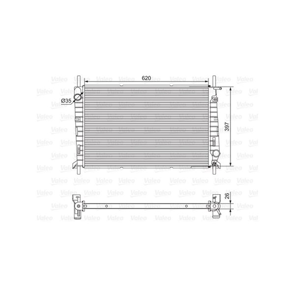 Kylare, motorkylning Valeo 701527 VALEO
