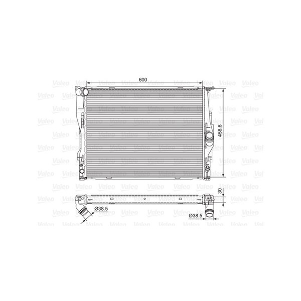 Kylare, motorkylning Valeo 701542 VALEO