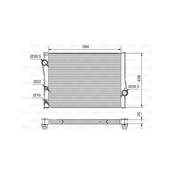 Kylare, motorkylning Valeo 701549 VALEO