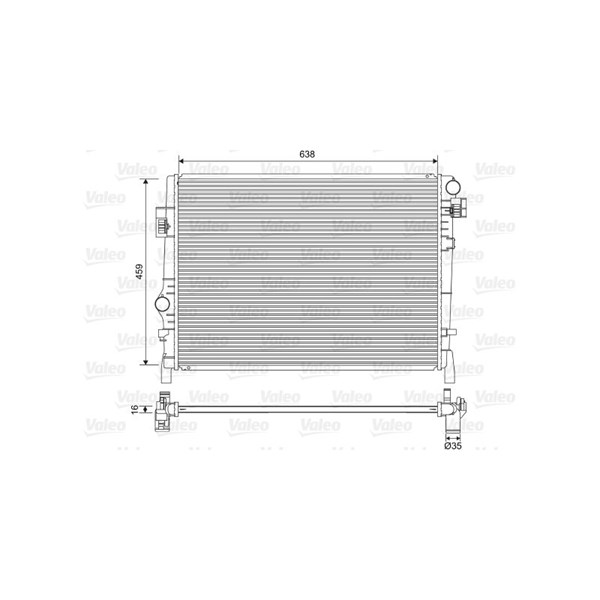 Kylare, motorkylning Valeo 701553 VALEO