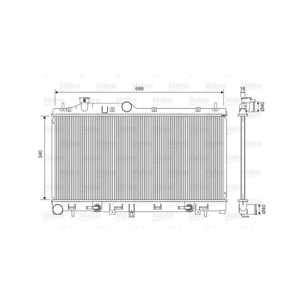 Kylare, motorkylning Valeo 701554 VALEO