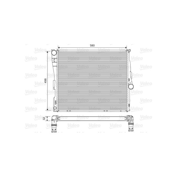 Kylare, motorkylning Valeo 701563 VALEO