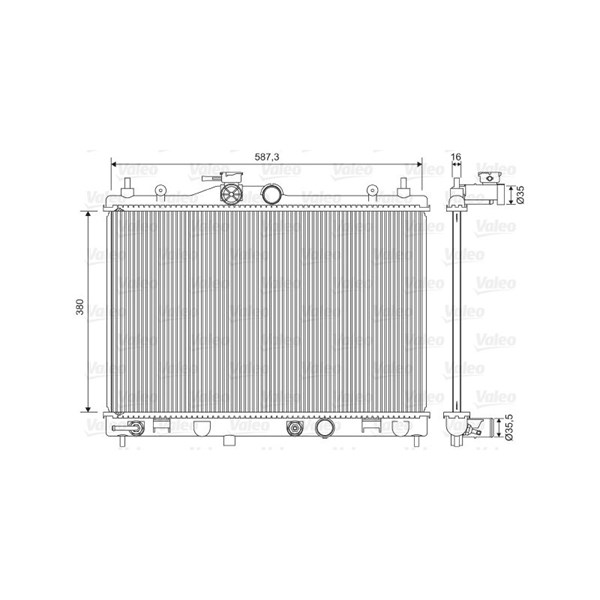 Kylare, motorkylning Valeo 701573 VALEO
