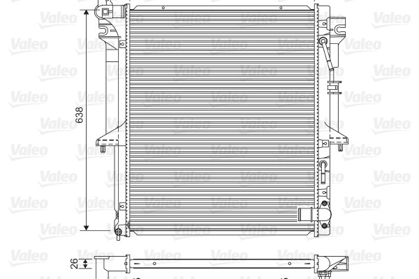Kylare, motorkylning Valeo 701585 VALEO