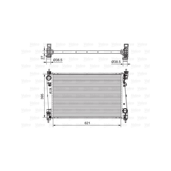Kylare, motorkylning Valeo 701655 VALEO