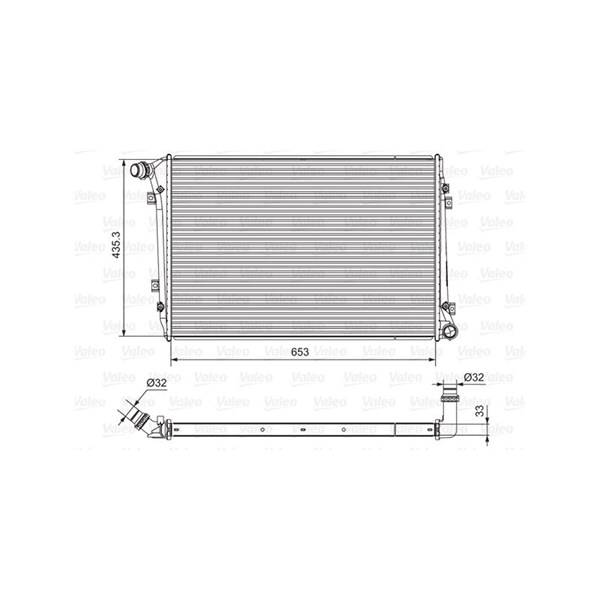 Kylare, motorkylning Valeo 701664 VALEO