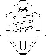 Termostat, kylvätska