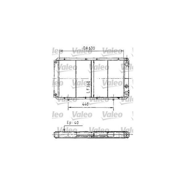Kylare, motorkylning Valeo 730003 VALEO