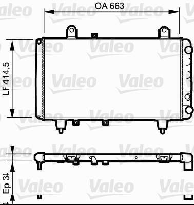 Kylare, motorkylning Valeo 730040 VALEO