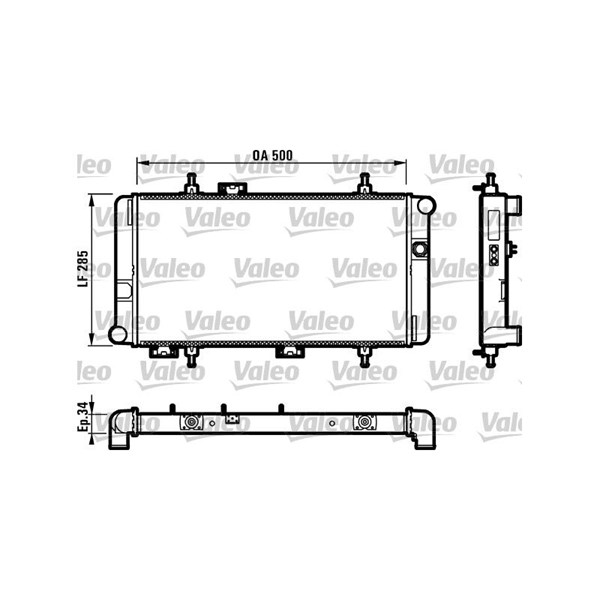 Kylare, motorkylning Valeo 730175 VALEO