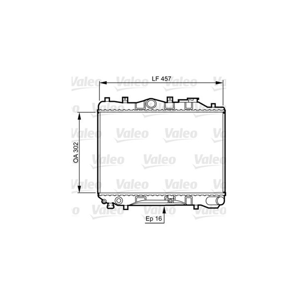 Kylare, motorkylning Valeo 730436 VALEO