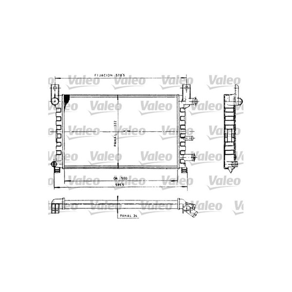 Kylare, motorkylning Valeo 730483 VALEO