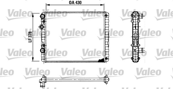 Kylare, motorkylning Valeo 730956 VALEO