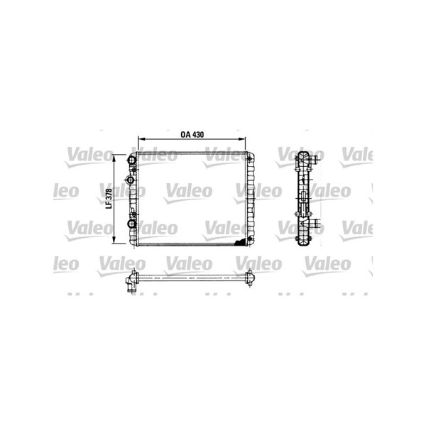 Kylare, motorkylning Valeo 730956 VALEO Kylare, motorkylning Valeo 730956 VALEO