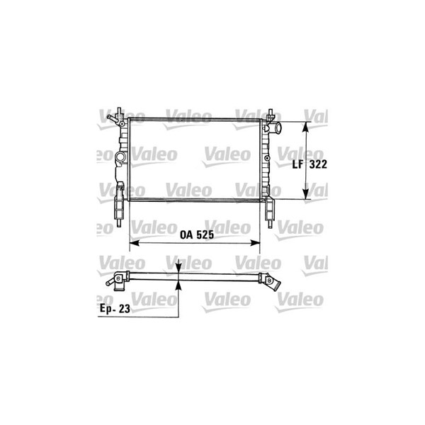 Kylare, motorkylning Valeo 730975 VALEO