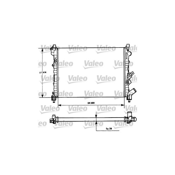 Kylare, motorkylning Valeo 731128 VALEO