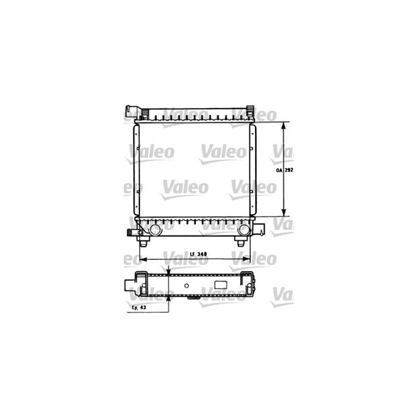 Kylare, motorkylning Valeo 731172 VALEO