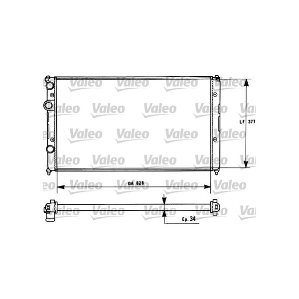 Kylare, motorkylning Valeo 731267 VALEO