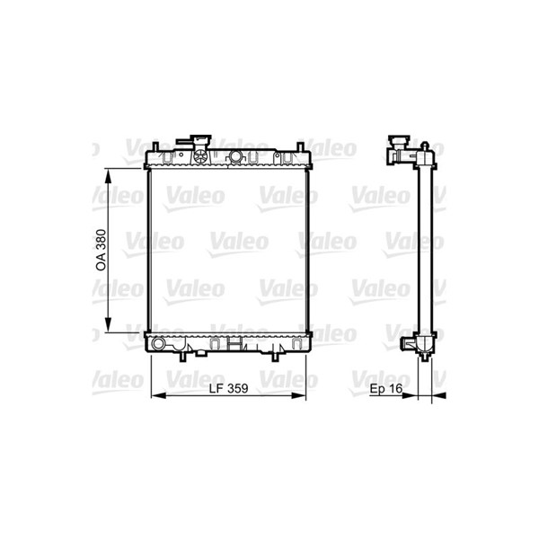 Kylare, motorkylning Valeo 731287 VALEO Kylare, motorkylning Valeo 731287 VALEO