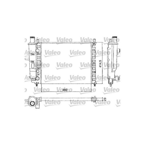 Kylare, motorkylning Valeo 731304 VALEO