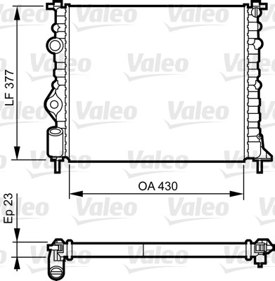 Kylare, motorkylning Valeo 731378 VALEO