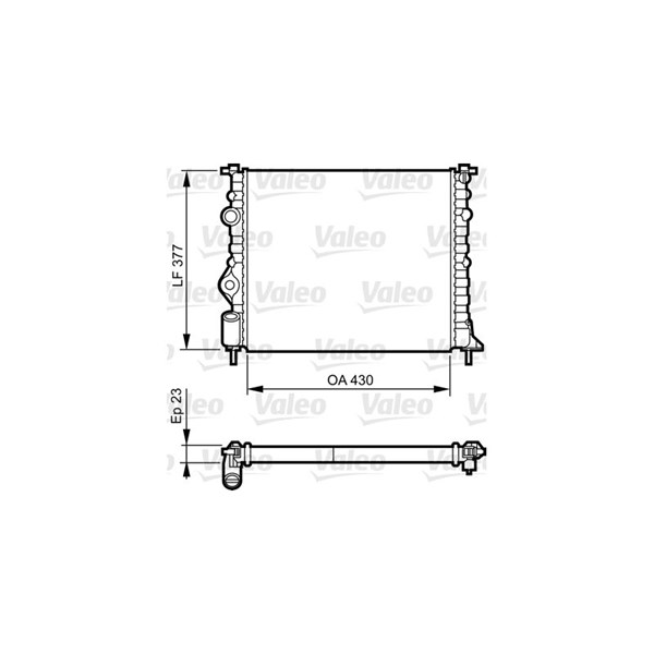Kylare, motorkylning Valeo 731378 VALEO