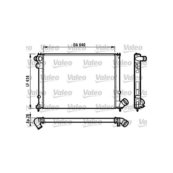Kylare, motorkylning Valeo 731381 VALEO