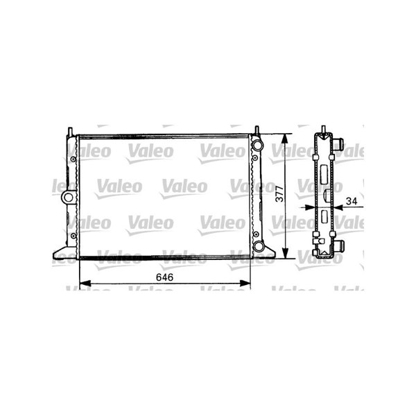 Kylare, motorkylning Valeo 731386 VALEO