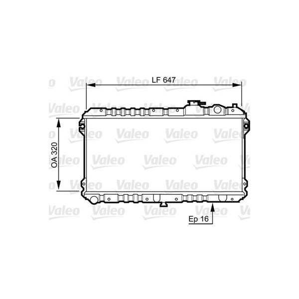 Kylare, motorkylning Valeo 731437 VALEO