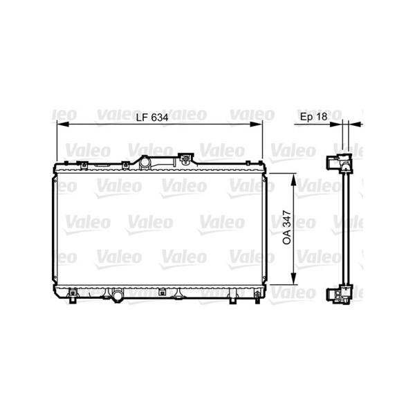 Kylare, motorkylning Valeo 731441 VALEO