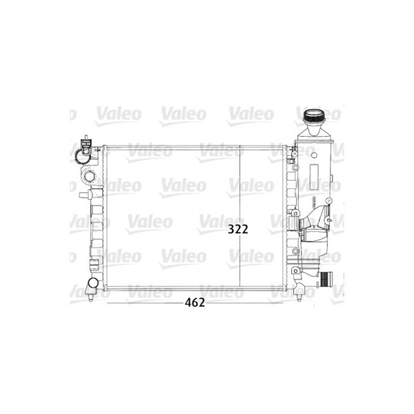 Kylare, motorkylning Valeo 731498 VALEO Kylare, motorkylning Valeo 731498 VALEO