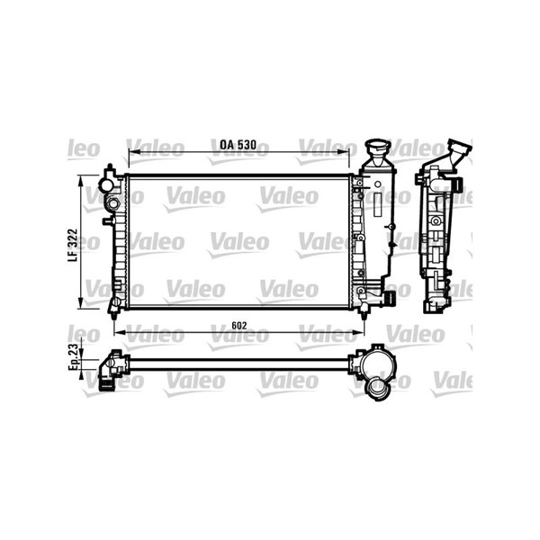 Kylare, motorkylning Valeo 731526 VALEO