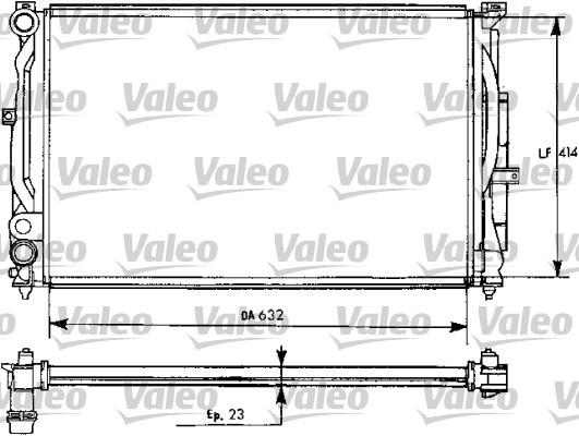 Kylare, motorkylning Valeo 731537 VALEO