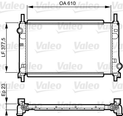 Kylare, motorkylning Valeo 731550 VALEO