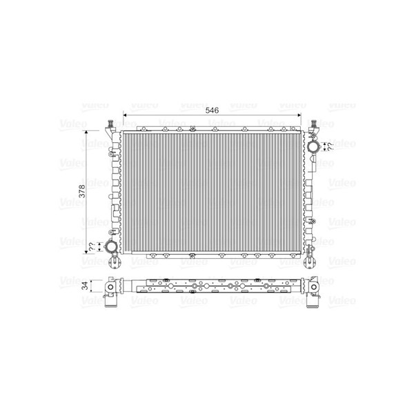 Kylare, motorkylning Valeo 731559 VALEO