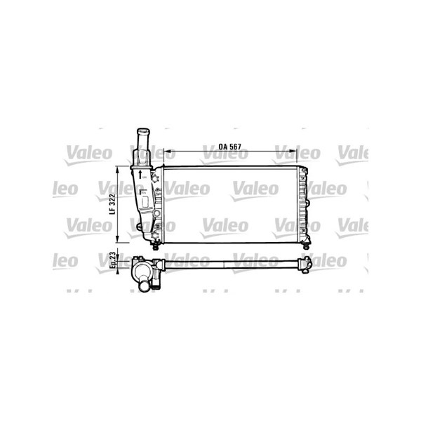 Kylare, motorkylning Valeo 731562 VALEO