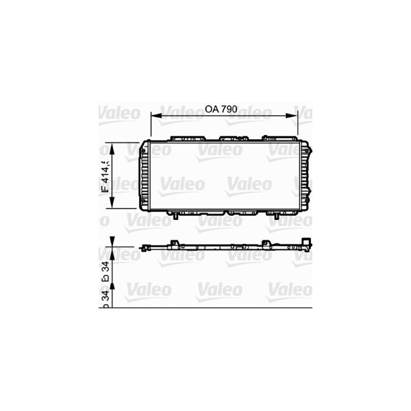 Kylare, motorkylning Valeo 731611 VALEO