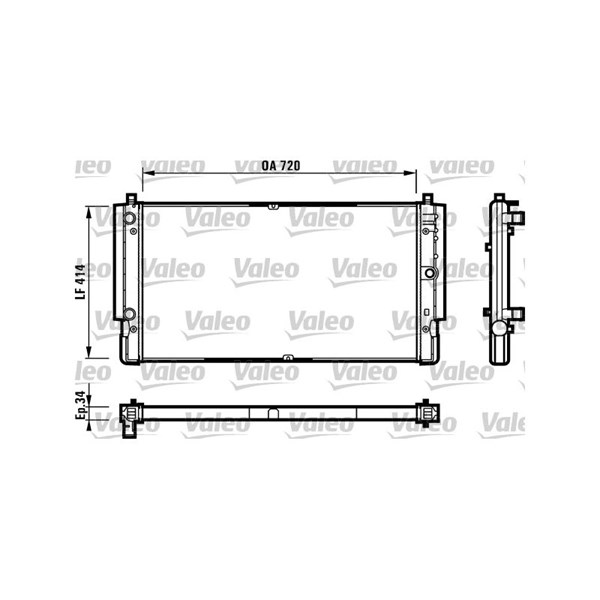 Kylare, motorkylning Valeo 731616 VALEO
