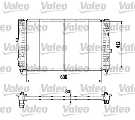 Kylare, motorkylning Valeo 731755 VALEO